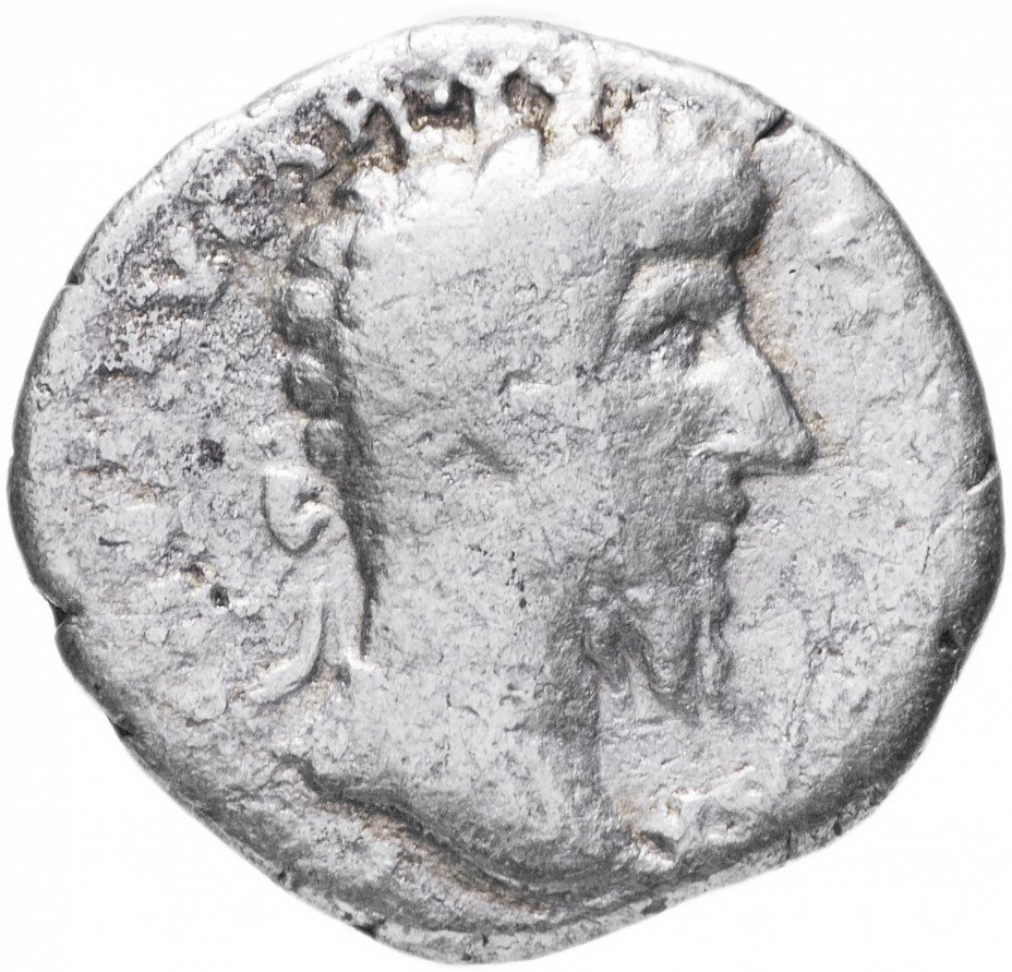 купить Римская Империя Луций Вер 161-169гг денарий (реверс: Фортуна сидит влево)