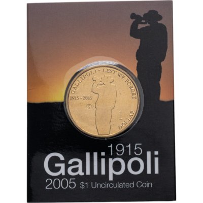 купить Австралия 1 доллар (dollar) 2005 S 90 лет Дарданелльской операции знак монетного двора: "S" - Сидней