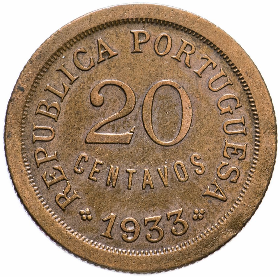 купить Гвинея-Бисау Португальская 20 сентаво (centavos) 1933