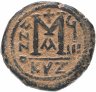 Купить Византийская империя, Юстин II и София, 565-578 годы, фоллис.