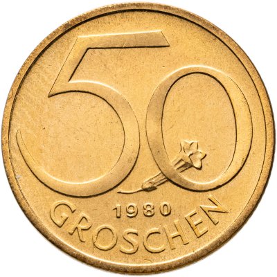 купить Австрия 50 грошей (groschen) 1980