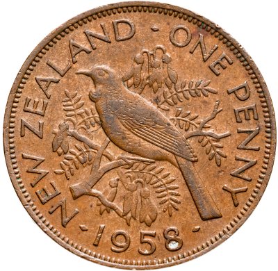 купить Новая Зеландия 1 пенни (penny) 1958