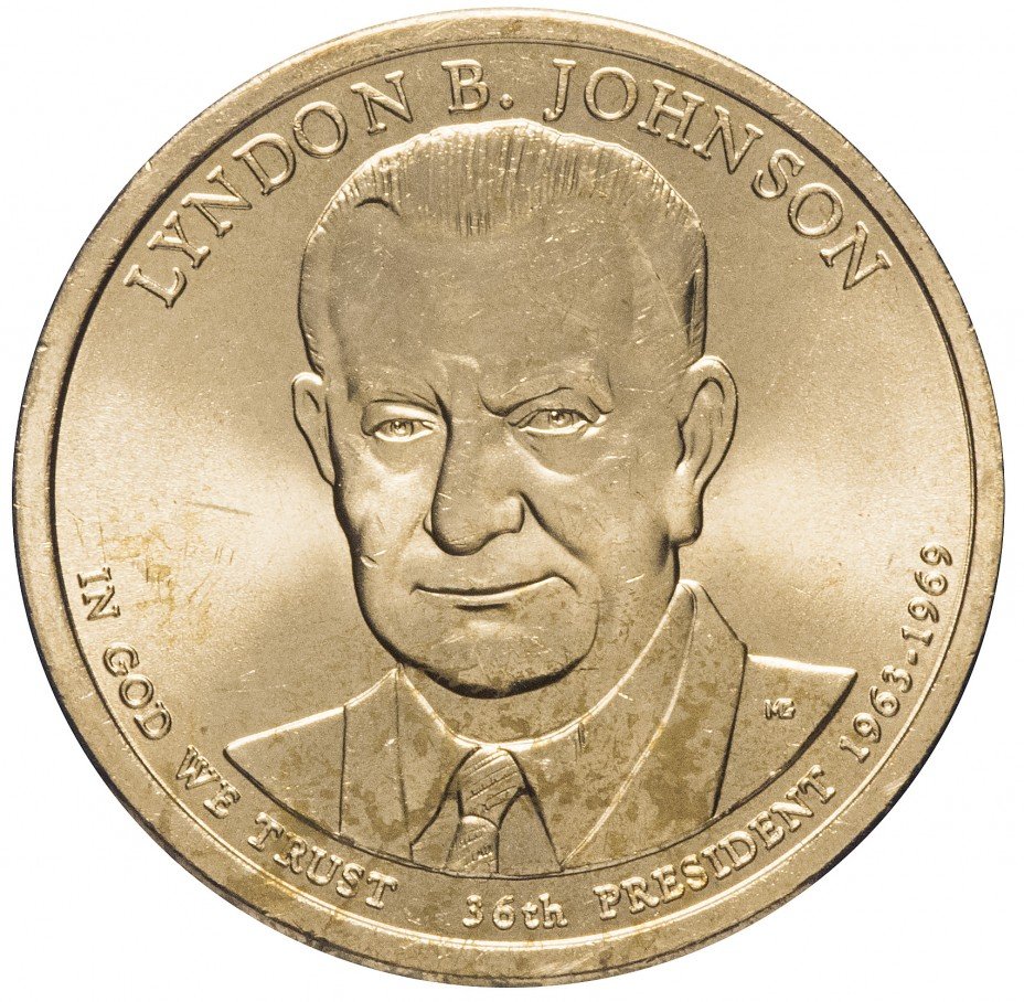 купить США 1 доллар 2015 P "36-й президент США - Линдон Джонсон"