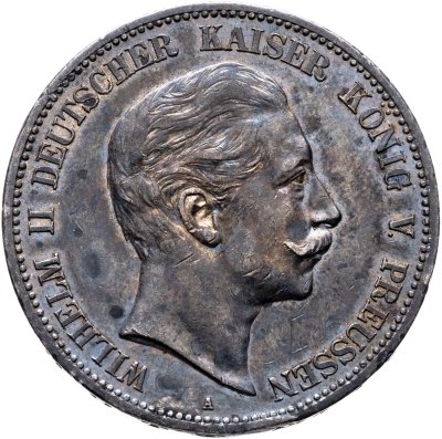 купить Германия, Пруссия 5 марок (mark) 1907 A