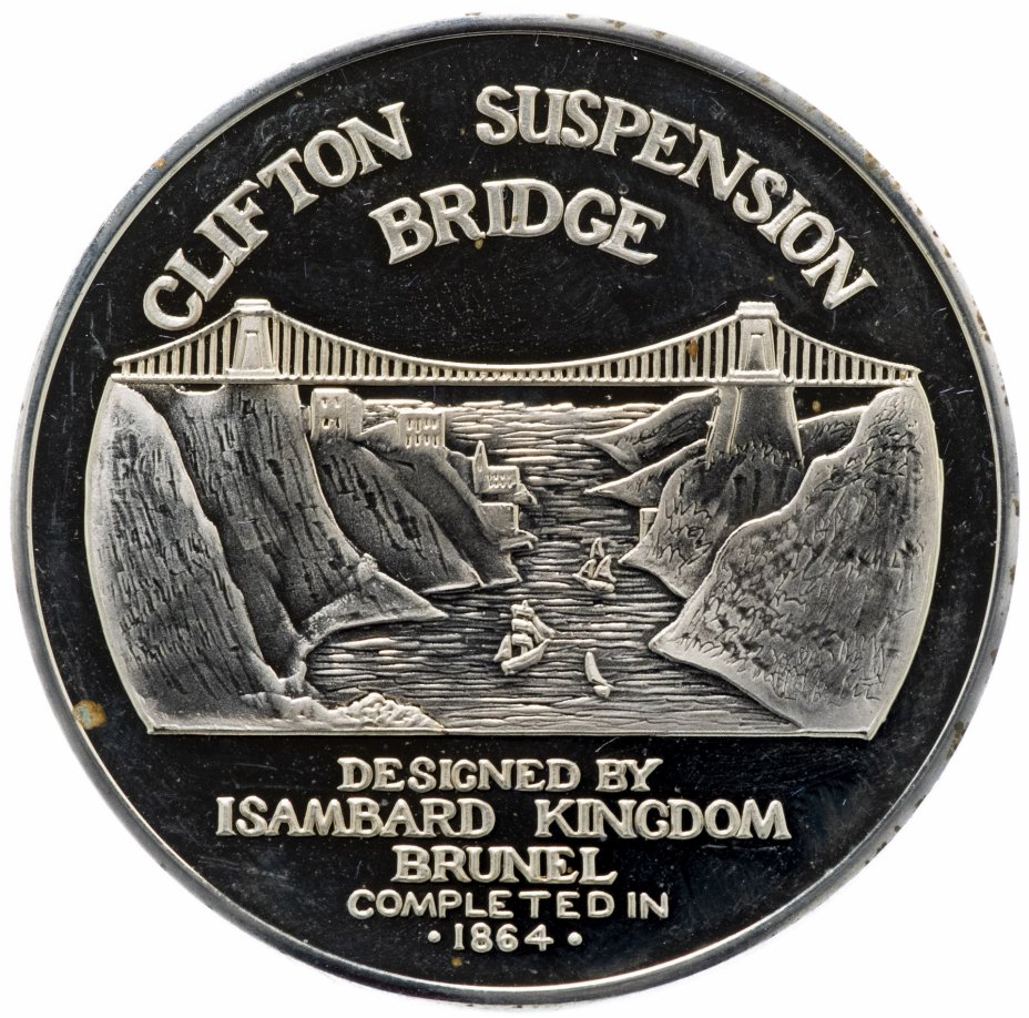 купить Медаль Великобритания "Клифтонский подвесной мост в Бристоле" в футляре
