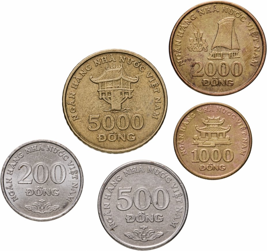 купить Вьетнам, набор из 5 монет 2003 года