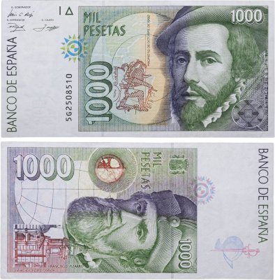 купить Испания 1000 песет 1992