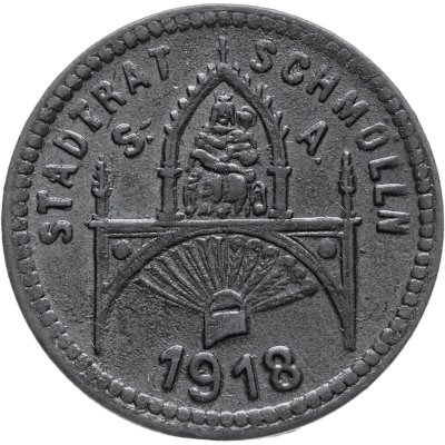 купить Германия "Шмёльн" 10 пфеннигов 1918 нотгельд
