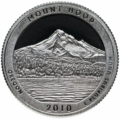 купить США 25 центов (квотер, 1/4 доллара, quarter dollar) 2010 Национальный лес Маунд Худ