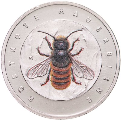 купить Германия 5 евро 2023 "Чудесный мир насекомых - Красная пчела-мейсон"