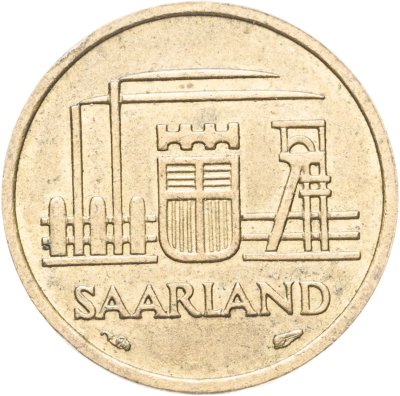 купить Саар 10 франков (francs) 1954