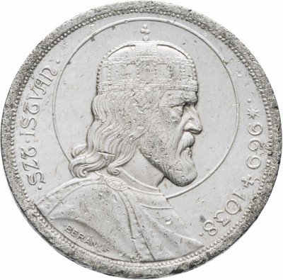 купить Венгрия 5 пенго 1938 год 900-летие смерти святого Стефана