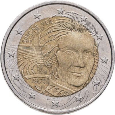 купить Франция 2 евро 2018 "Симона Вейль"