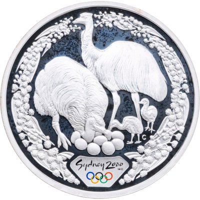купить Австралия 5 долларов 2000 "Олимпийские игры в Сиднее. Страус эму"