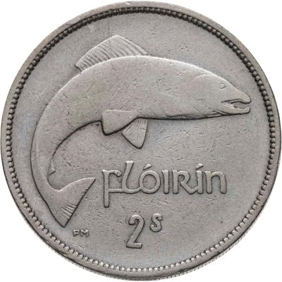 купить Ирландия 2 шиллинга (флорин, shillings) 1954
