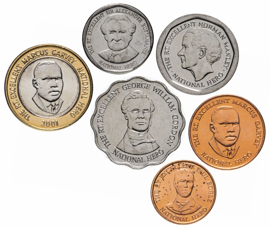 купить Ямайка набор монет 1996-2008 (6 штук)