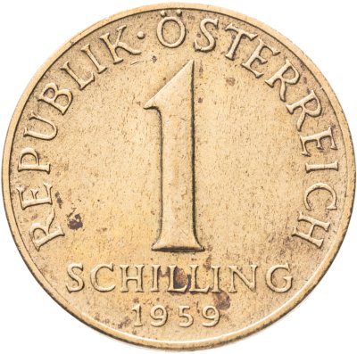 купить Австрия 1 шиллинг (shilling) 1959