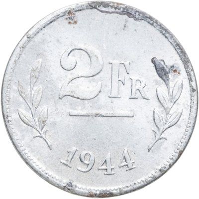 купить Бельгия 2 франка 1944