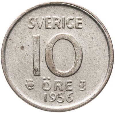 купить Швеция 10 эре (ore) 1956