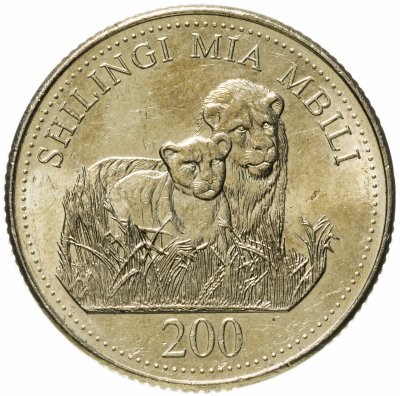 купить Танзания 200 шиллингов (shillings) 1998-2014, случайная дата