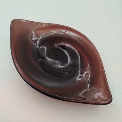 купить Ваза бордового оттенка, стекло, гутная техника, Чехословакия, 1970-1990 гг.