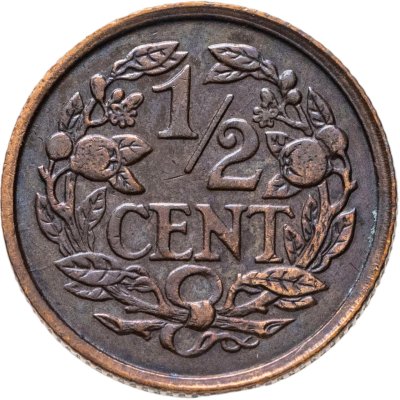 купить Нидерланды 1/2 цента (cent) 1930