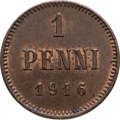купить 1 пенни (penni) 1916 Российская Финляндия