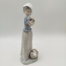 Купить Статуэтка "Девочка с щенком", скульптор Francisco Catalá, фарфор, роспись, NAO Porcelain, Испания, 1977-1990 гг.