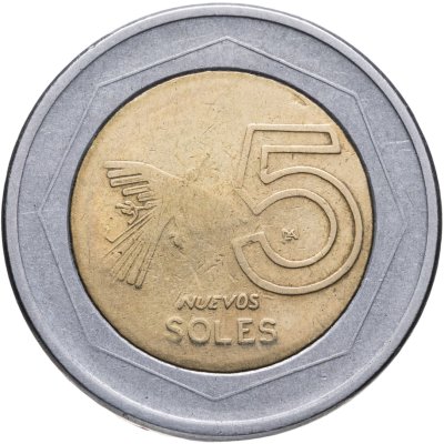 купить Перу 5 новых солей (nuevos soles) 2006