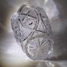 Купить Ваза для цветов с резным геометрическим декором, хрусталь, алмазная грань, СССР, 1970-1990 гг.