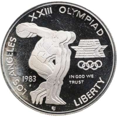 купить США 1 доллар (dollar) 1983 S Proof "XXIII летние Олимпийские Игры - Дискобол"