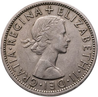 купить Великобритания 1/2 кроны (crown) 1957