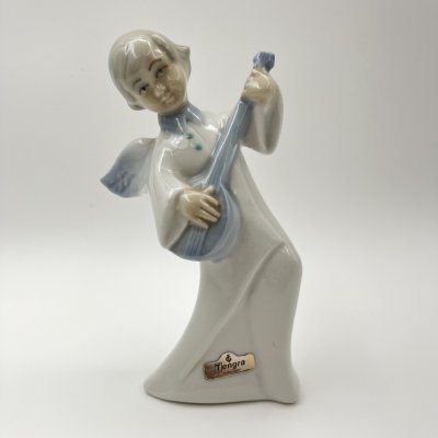 купить Статуэтка "Ангел с лютней", фарфор, роспись, Tengra, Испания, 1970-2000 гг.