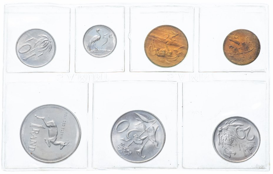 купить ЮАР набор монет 1981 (7 монет в запайке)