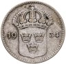 Купить Швеция 10 эре (ore) 1934