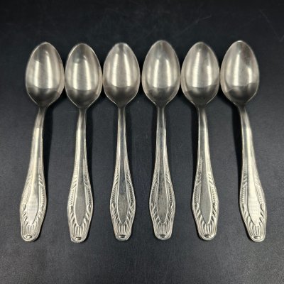 купить Набор из шести кофейных ложек, нержавеющая сталь, СССР, 1970-1990 гг.