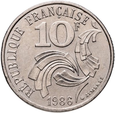 купить Франция 10 франков (francs) 1986 "Свобода, Равенство, Братство"