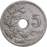 Купить Бельгия 5 сантимов (centimes) 1902 Надпись на голландском - 'BELGIË'