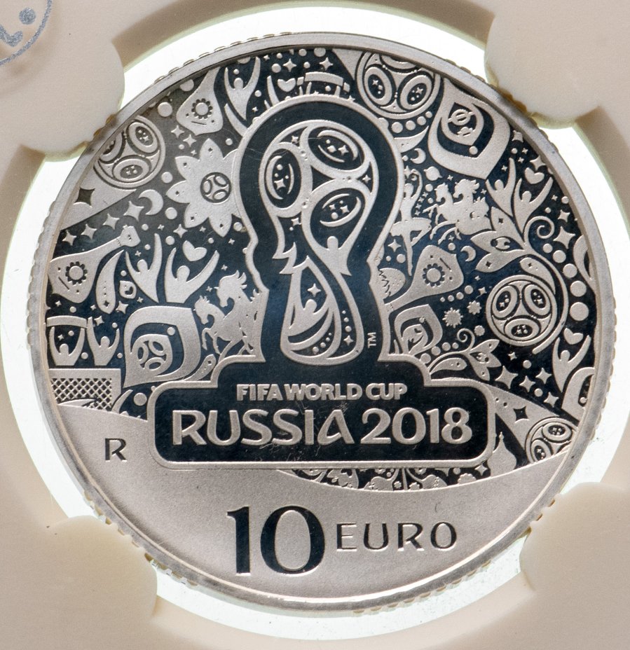 купить Италия 10 евро 2018 "Чемпионат мира по футболу в России"