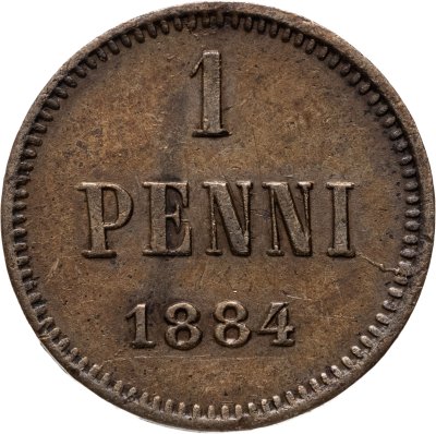 купить 1 пенни (penny) 1884 Финляндия, Биткин: №252 (R1)