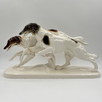 купить Статуэтка "Гончие", фаянс, аэрография, Hertwig & Co., Германия, 1958-1990 гг.