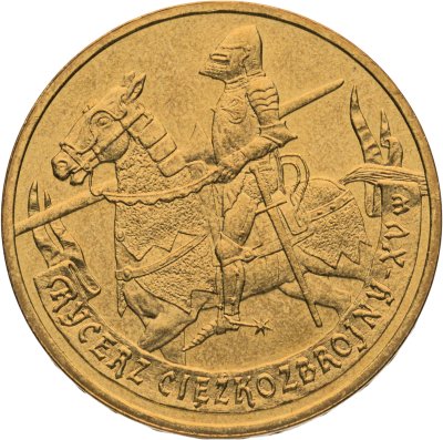 купить Польша 2 злотых (zlote) 2007 История польской кавалерии - Рыцарь 15 века
