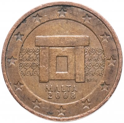 купить Мальта 2 евро цента (euro cent) 2008-2019, случайная дата