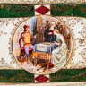 Купить Поднос кофейный с фрагментами картин в медальонах ("Елена и Парис" G.B. Tiepolo и "Игра в шахматы" G.Induno), фарфор, деколь, крытье, золочение, Европа, 1970-1990 гг.