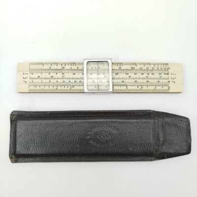купить Линейка логарифмическая, дерево, кожа, Завод «Союз», Ленинград, СССР, 1950-1970 гг.