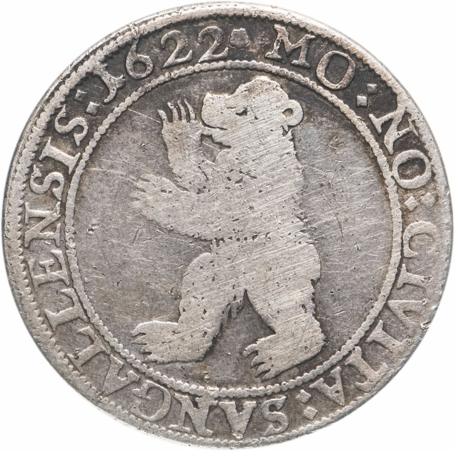 купить Кантон Санкт-Галлен 1 талер 1622 "Медвежий"