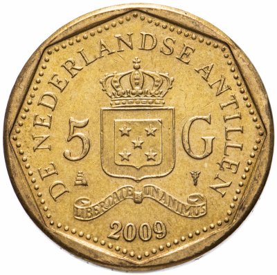 купить Нидерландские Антильские острова 5 гульденов (gulden) 2009