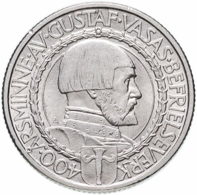 Купить Швеция 2 кроны 1921 "400 лет Войне за Независимость"