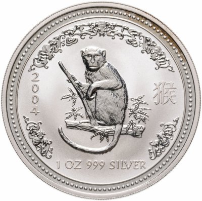 купить Австралия 1 доллар 2004 «Восточный календарь-год Обезьяны»