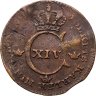 Купить Швеция 1/4 скиллинга 1828